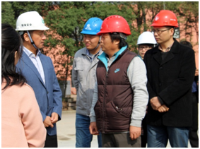 寧波市鎮海區區長魏祖民蒞臨公司承建的 寧波市鎮海區生活垃圾分類轉運站工程項目檢查