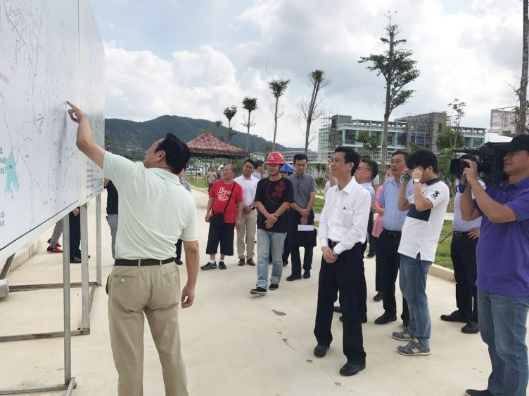 廣東省住建廳廳長(zhǎng)張長(zhǎng)康調(diào)研揭陽(yáng)占隴污水處理廠項(xiàng)目