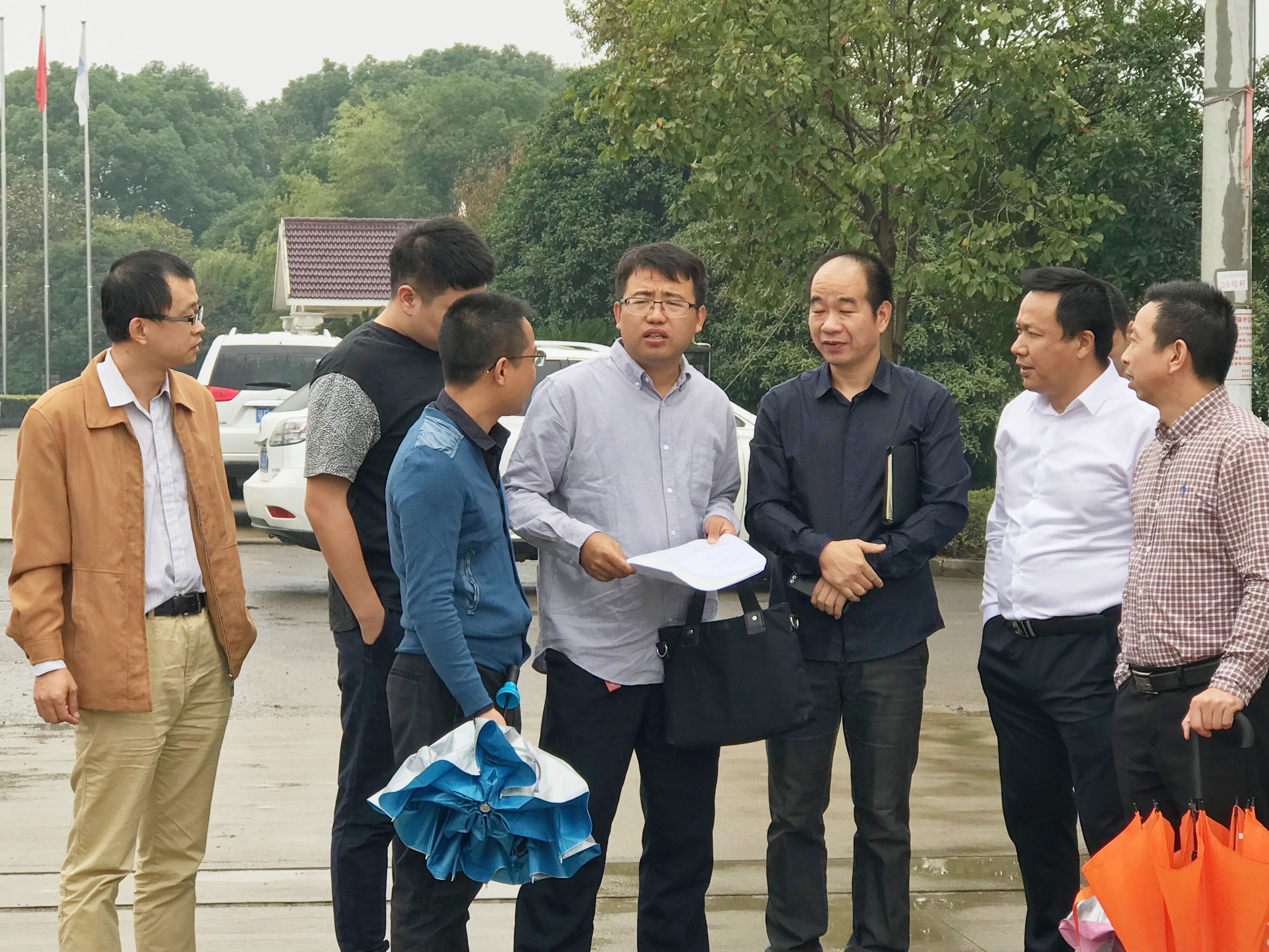 中央環保督察組到臺州市黃巖江口污水廠督察指導