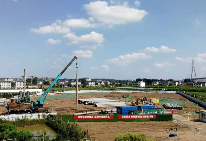 南京八卦洲污水處理廠建設一期工程項目開工
