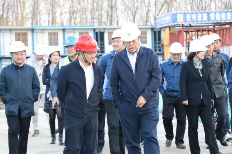 北京首創股份有限公司黨委書記、董事石祥臣到淮安區黑臭水體綜合整治PPP項目檢查指導工作