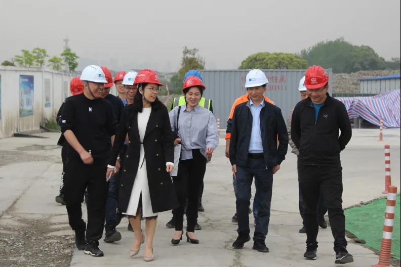 臺(tái)州市住建局副局長(zhǎng)倪海燕到黃巖江口污水處理廠三期擴(kuò)建工程PPP項(xiàng)目檢查指導(dǎo)工作